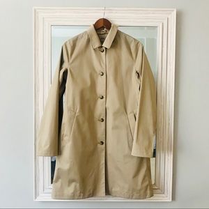 Uniqlo trench coat long parka with removable hood